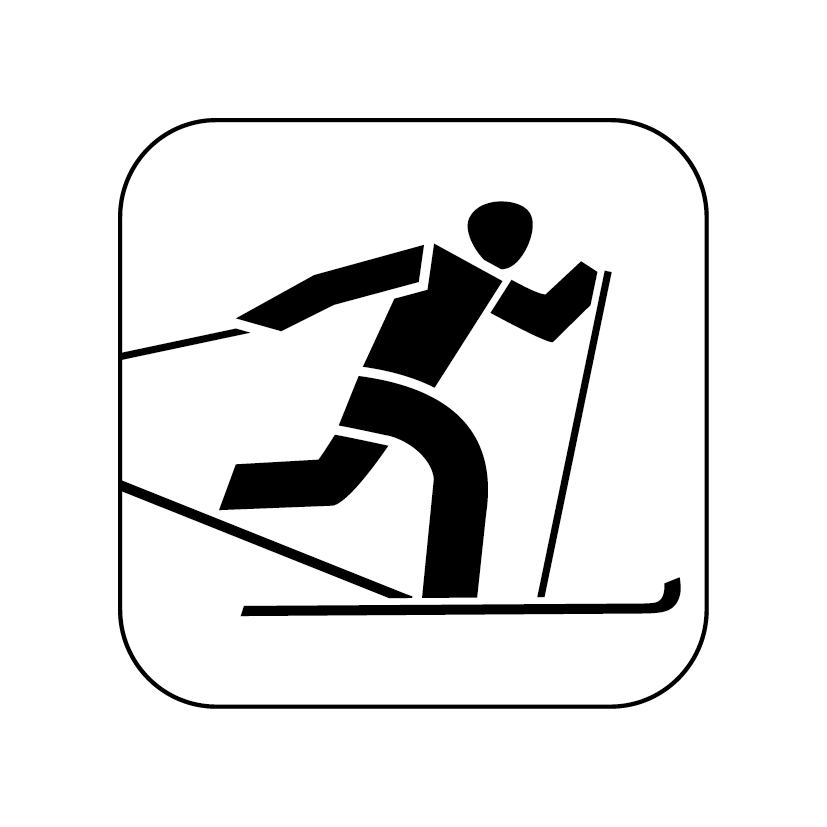 icon skilanglauf schwarz auf weiss 50mm rgb 300dpi